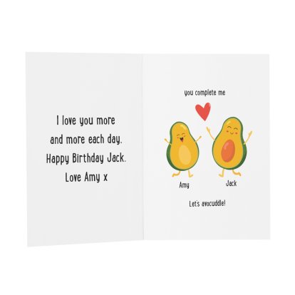 Personalised Couples Message Card - Avocuddle