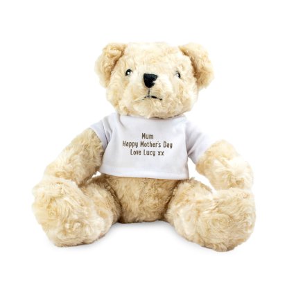 Personalised Cream Teddy Bear