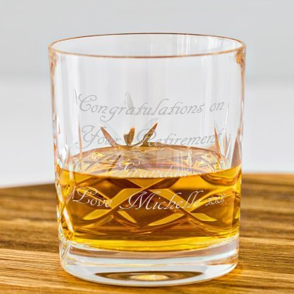 Personalised Cut Glass Whisky Tumbler