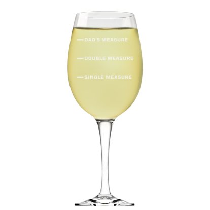 Personalised Wine Glass - My Measure