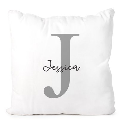 Personalised Cushion Cover - Any Initial & Name