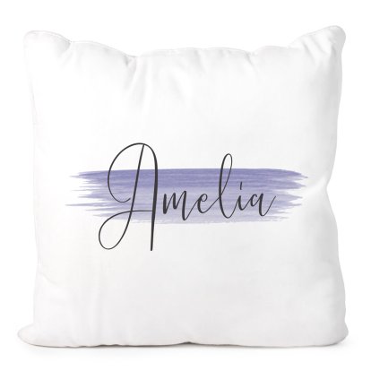 Personalised Cushion Cover - Brushed Name
