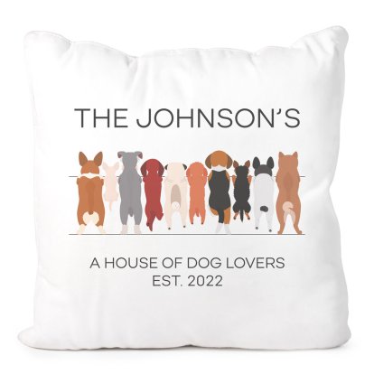Personalised Cushion Cover - Dog Crazy