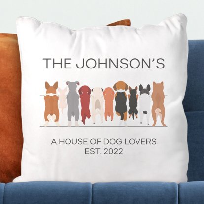 Personalised Cushion Cover - Dog Crazy 