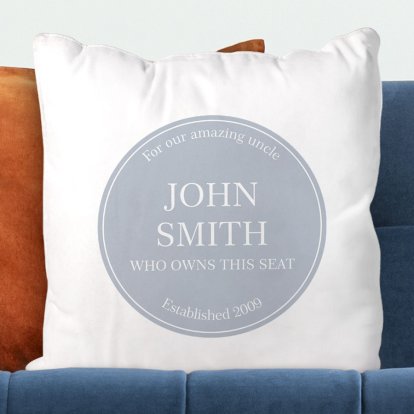 Personalised Cushion Cover - Established Sign 