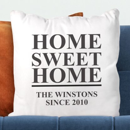 Personalised Cushion Cover - Home Sweet Home 