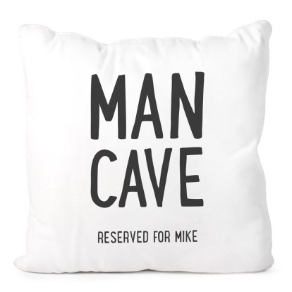 Personalised Cushion Cover - Man Cave