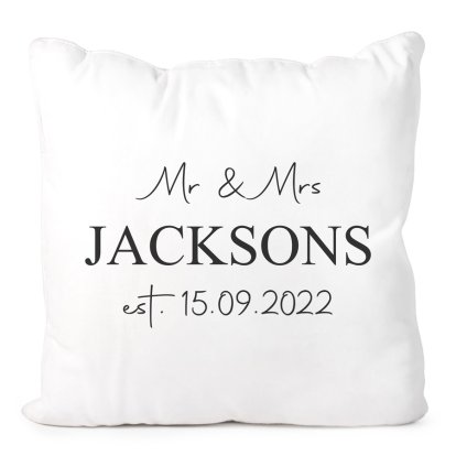 Personalised Cushion Cover - Our Home
