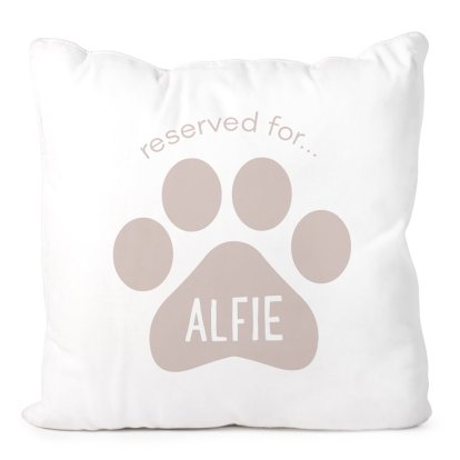 Personalised Cushion Cover - Paw Print