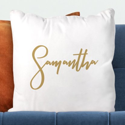 Personalised Cushion Cover - Script Name