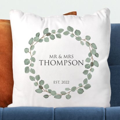 Personalised Cushion Cover - Watercolour Floral 
