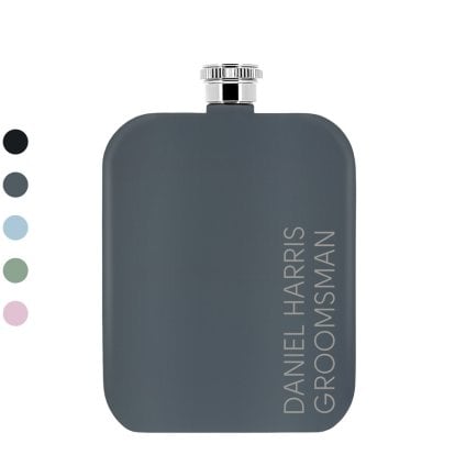 Personalised Cushion Style Message Hip Flask