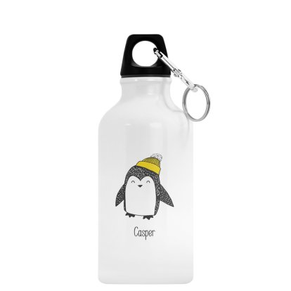 Personalised Cute Penguin Drinks Bottle for Boys