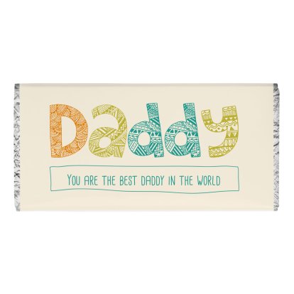 Personalised Daddy Chocolate Bar