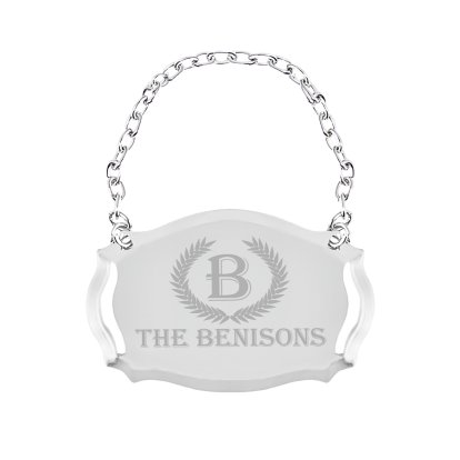 Personalised Decanter Label Tag 