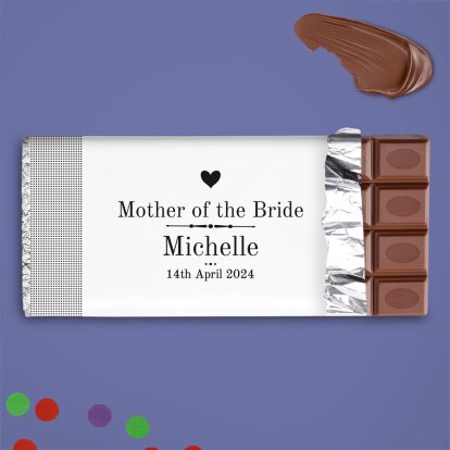 Personalised Decorative Wedding Female Chocolate Bar Photo 2