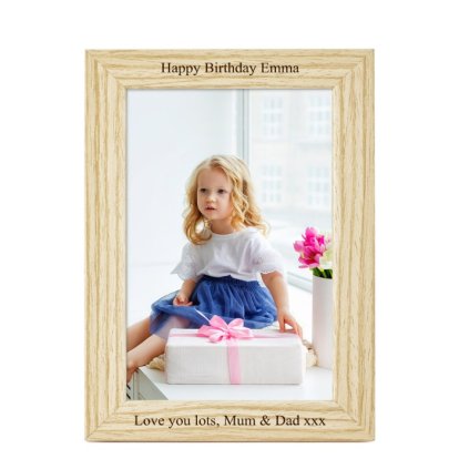 Personalised Deep Mount Photo Frame - Any Message 