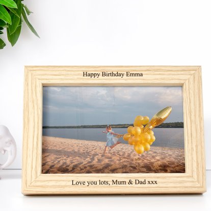 Personalised Deep Mount Photo Frame - Any Message Photo 3