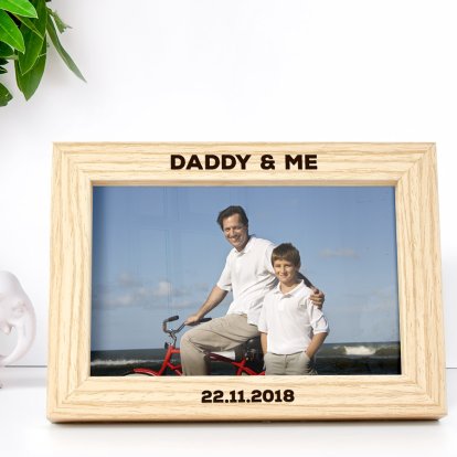 Personalised Deep Mount Photo Frame - DADDY & ME Photo 2