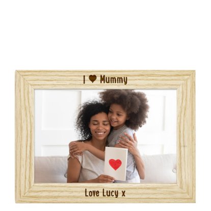 Personalised Deep Mount Photo Frame - I love Mummy