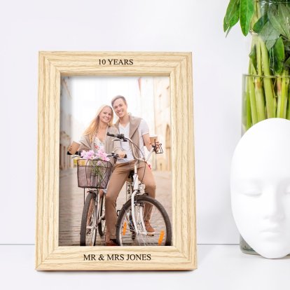 Personalised Deep Mount Photo Frame - Years & Message 