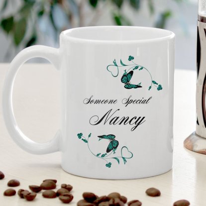 Personalised Delicate Butterfly Mug 