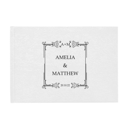 Personalised Deluxe Guest Book - Classic Wedding