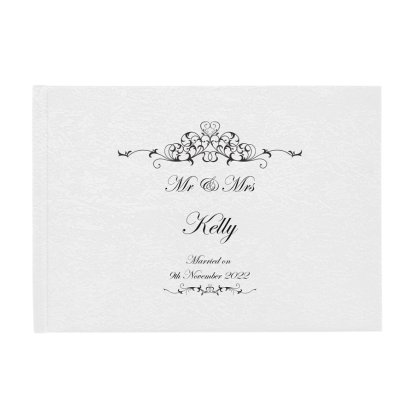 Personalised Deluxe Guest Book - Ornate Swirl