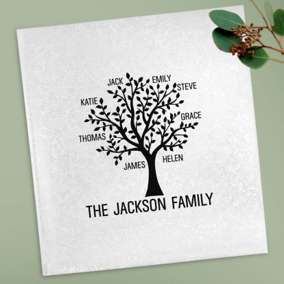 Personalised Deluxe Photo Album - Family Tree 