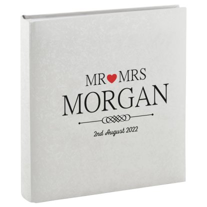 Personalised Deluxe Photo Album - Mr and Mrs