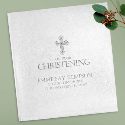 Personalised Deluxe Photo Album - On Your Christening 