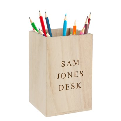 Personalised Desk Tidy - Any Message