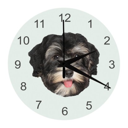 Personalised Dog Face Wall Clock