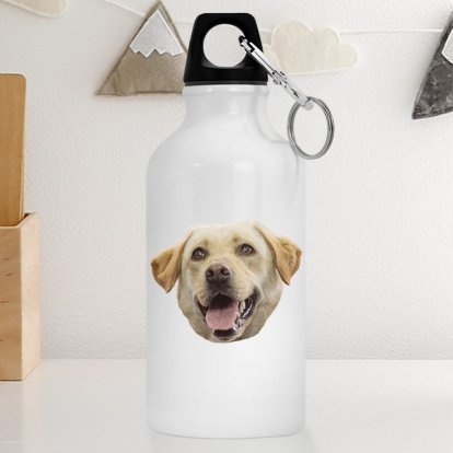 Personalised Dog Face Water Bottle