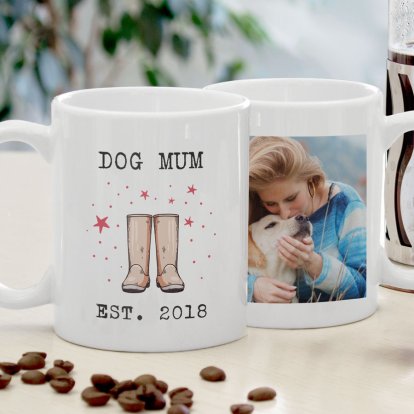 Personalised Dog Mum Photo Mug