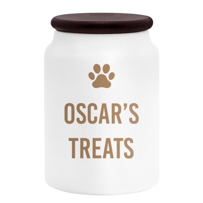 Personalised Dog Treats Storage Jar