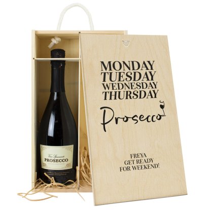 Personalised 2 Bottle Prosecco Box 