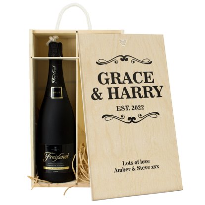 Personalised 2 Bottle Champagne Box 