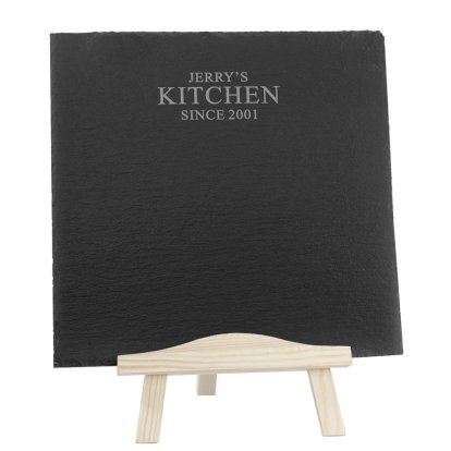 Personalised Easel Slate Chalkboard - Kitchen