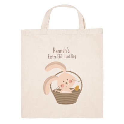 Personalised Easter Bunny Egg Hunt Bag - Sweet Bunny