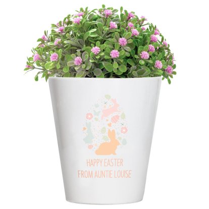 Personalised Easter Bunny Plant Pot