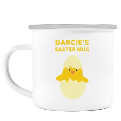Personalised Easter Enamel Mug - Chick