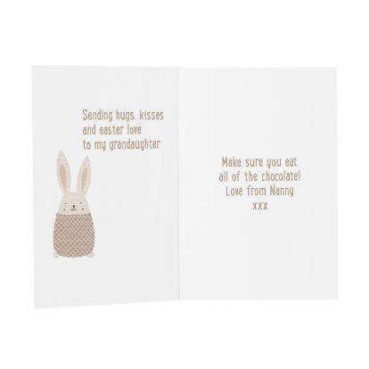 Personalised Easter Message Card - Sending Hugs