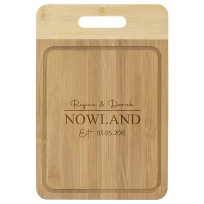 Personalised Eco-Friendly Bamboo Carving Board - Any Occasion