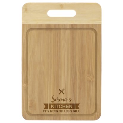 Personalised Eco-Friendly Bamboo Carving Board - My Kitchen