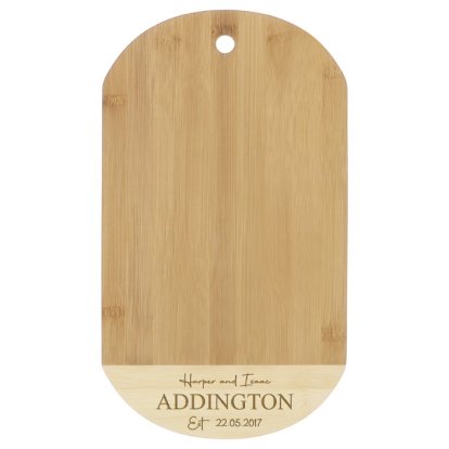 Personalised Eco-Friendly Bamboo Chopping Board
