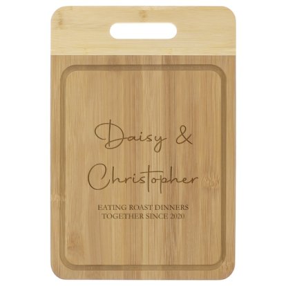 Personalised Eco-Friendly Large Bamboo Carving Board