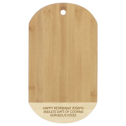 Personalised Eco-Friendly Message Bamboo Chopping Board