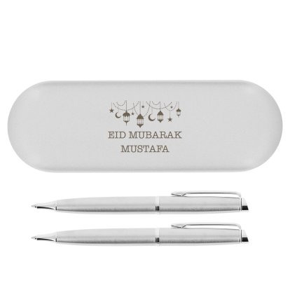 Personalised Eid Mubarak Pen Gift Set
