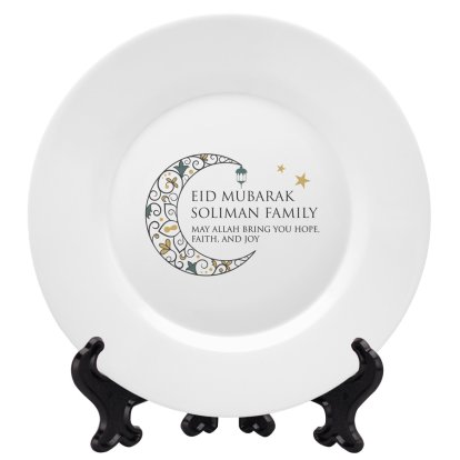 Personalised Eid Mubarak / Ramadan Ceramic Plate